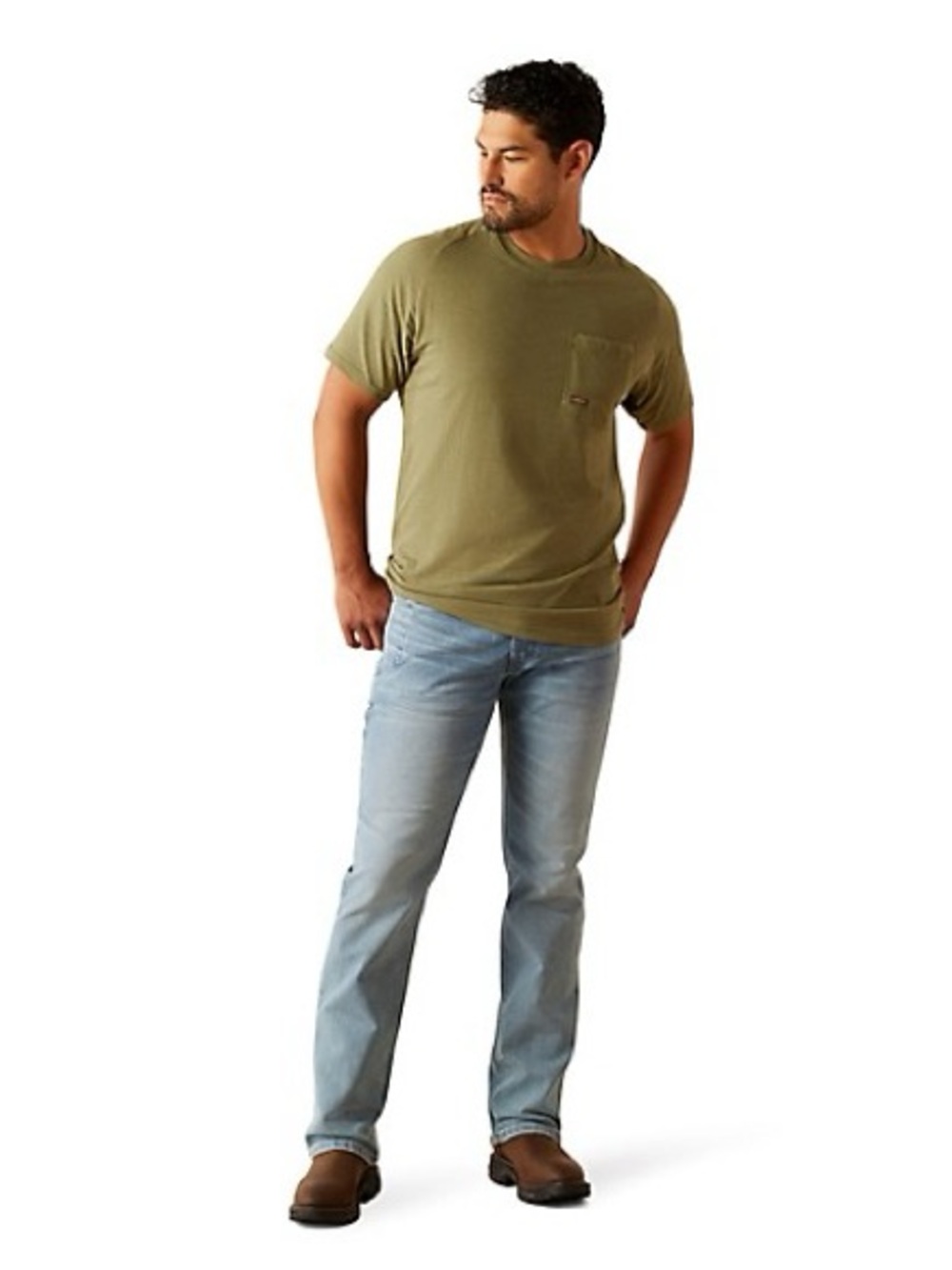 Ariat Men's Rebar Cotton Strong‎ Buddy Graphic Crew Neck Short-Sleeve T-Shirt L